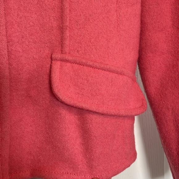 Women’s Talbot LP wool/alpaca blend pink tailored blazer button closure collar - Picture 6 of 9
